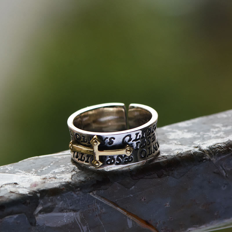Adjustable Cross Ring Jewelry