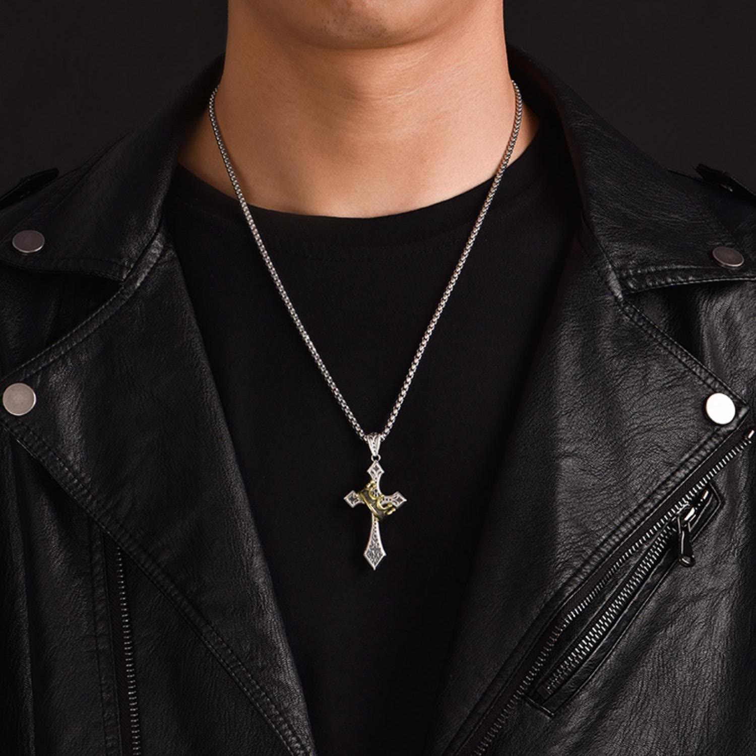 925 Sterling Silver Vintage & Classic Cross Necklace: A Luxurious Emblem of Faith