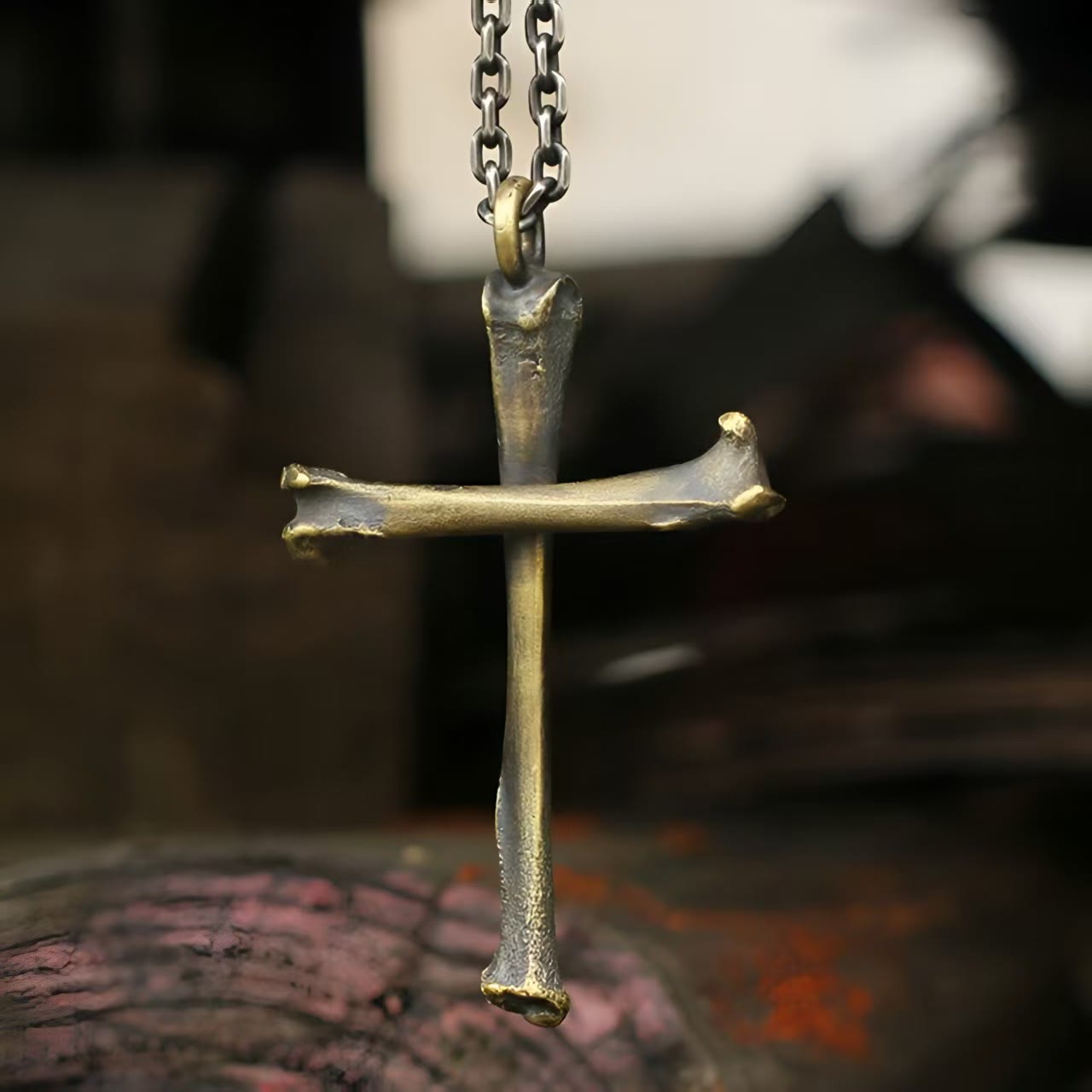 925 Sterling Silver Modern & Minimalist Cross Bone-shaped Necklace: Showing Personality in Simplicity
