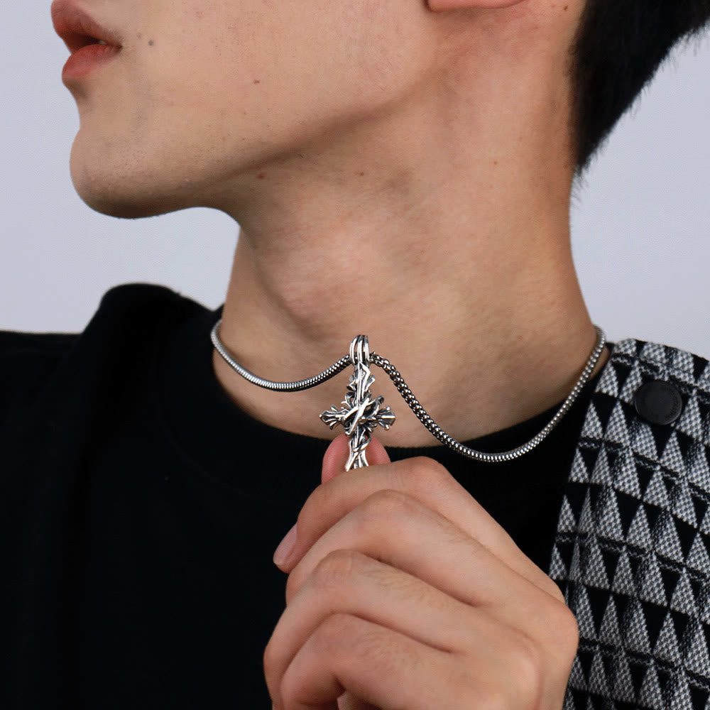 925 Sterling Silver Vintage & Minimalist Cross Necklace: A Timeless Symbol of Spiritual Devotion