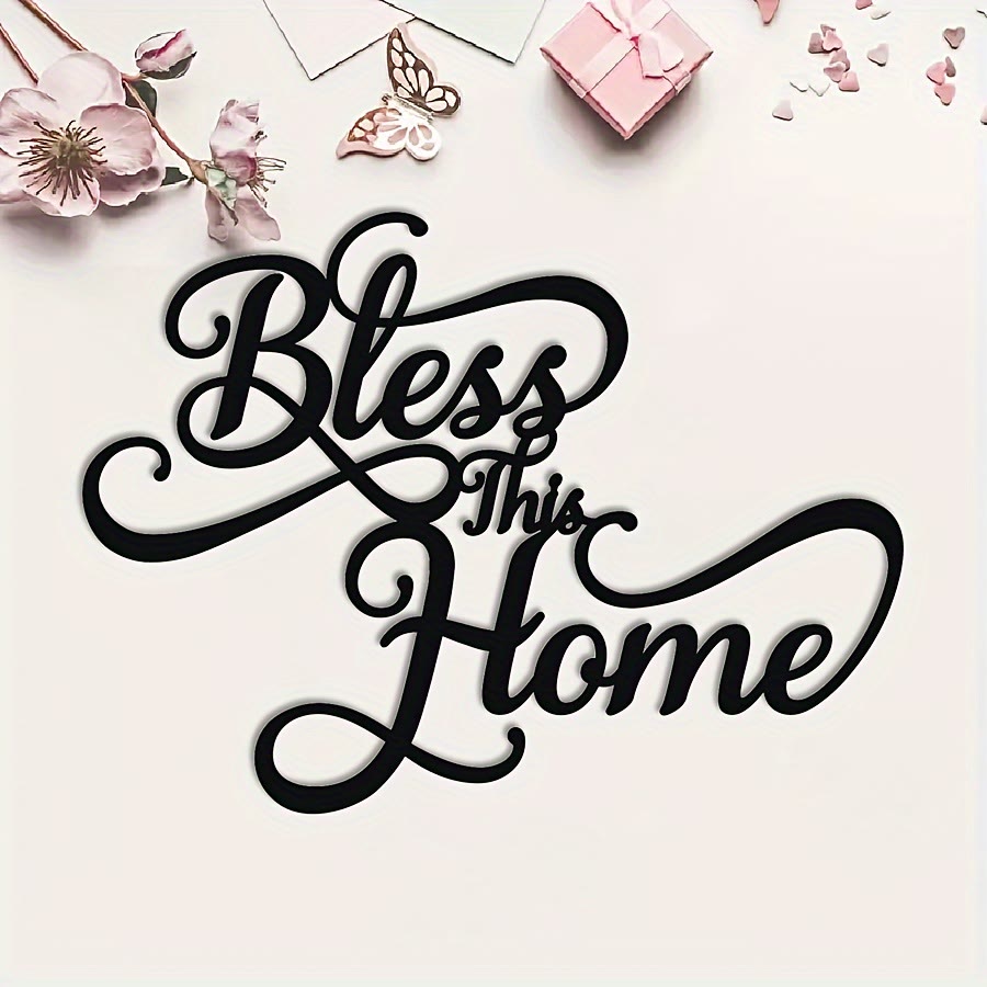 Christian Artwork Workshop 'Bless This Home' Metal Wall Decor: A Testament of Simple Faith and Endless Grace