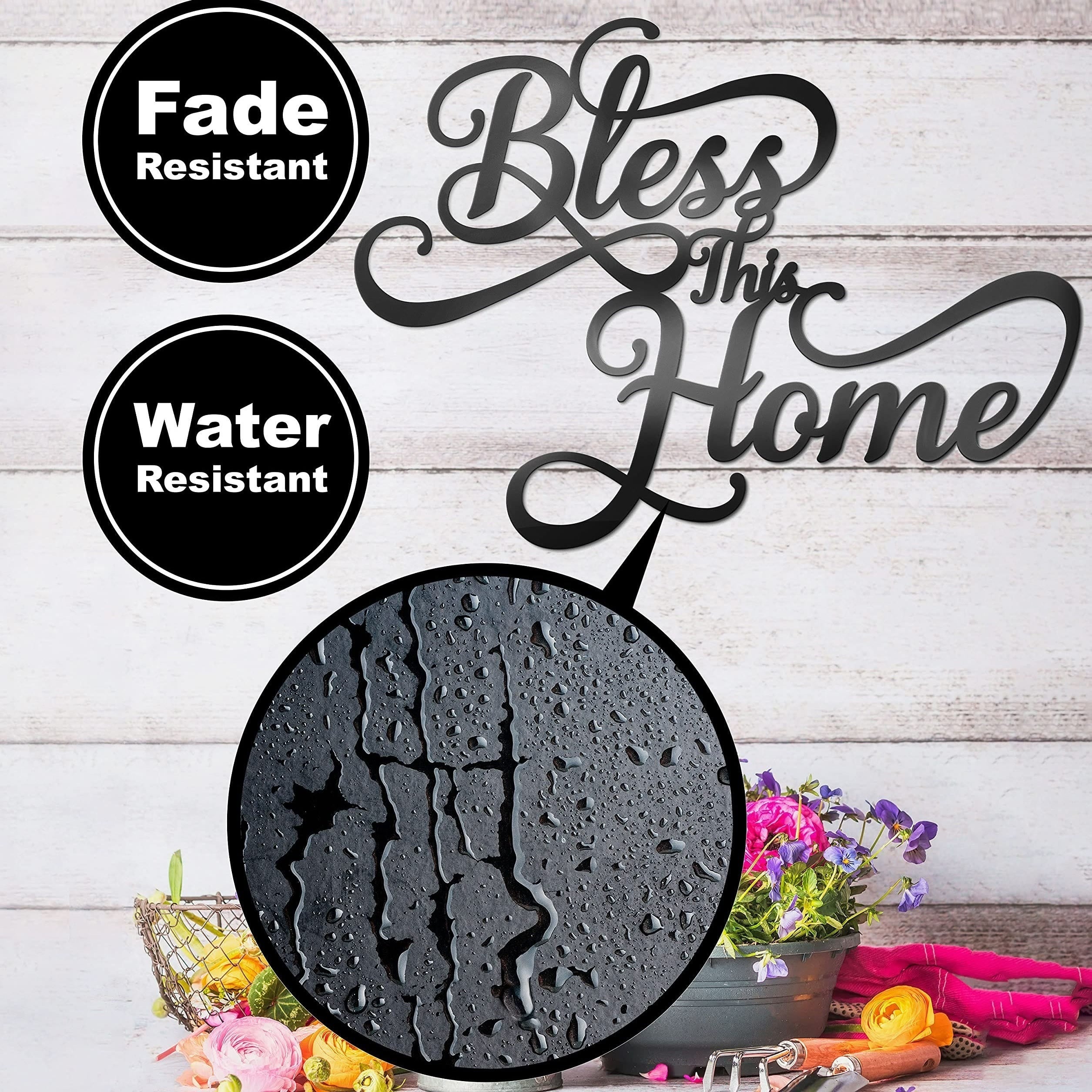 Christian Artwork Workshop 'Bless This Home' Metal Wall Decor: A Testament of Simple Faith and Endless Grace