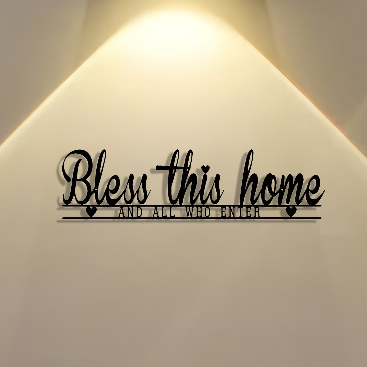 Christian Artwork Workshop Bless This Home Metal Wall Decor: A Touch of Divine Blessing and Faithful Warmth