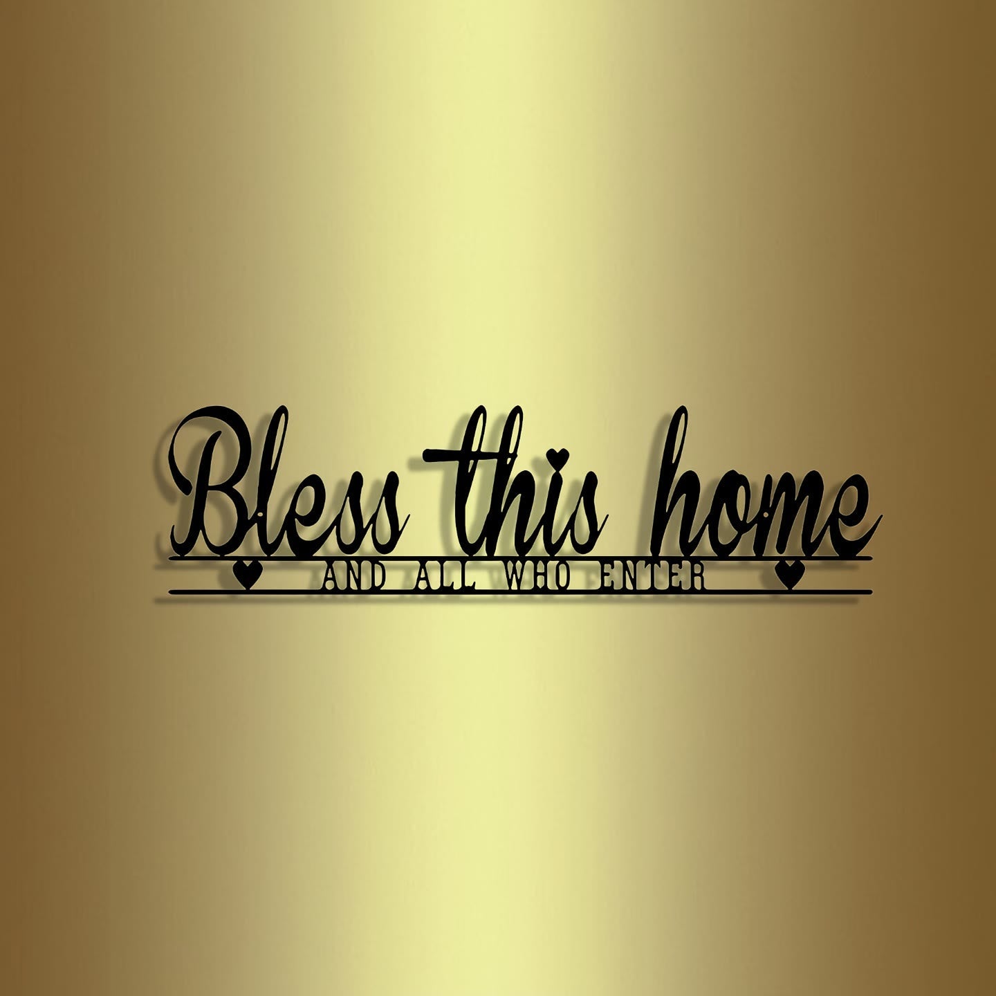 Christian Artwork Workshop Bless This Home Metal Wall Decor: A Touch of Divine Blessing and Faithful Warmth