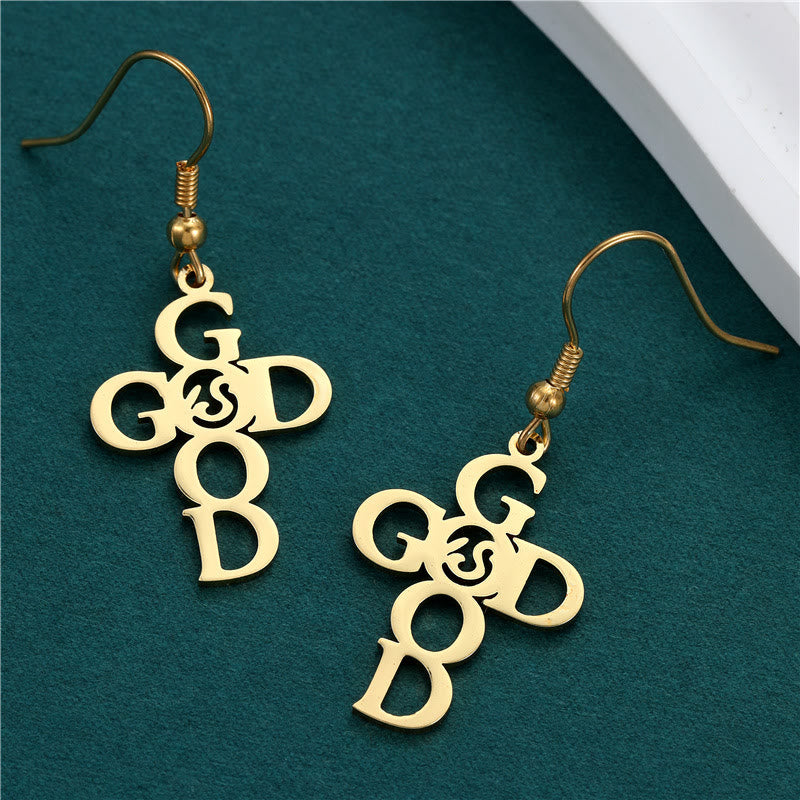Cross & Grace Faith Earrings: Subtle Elegance for Everyday Wear