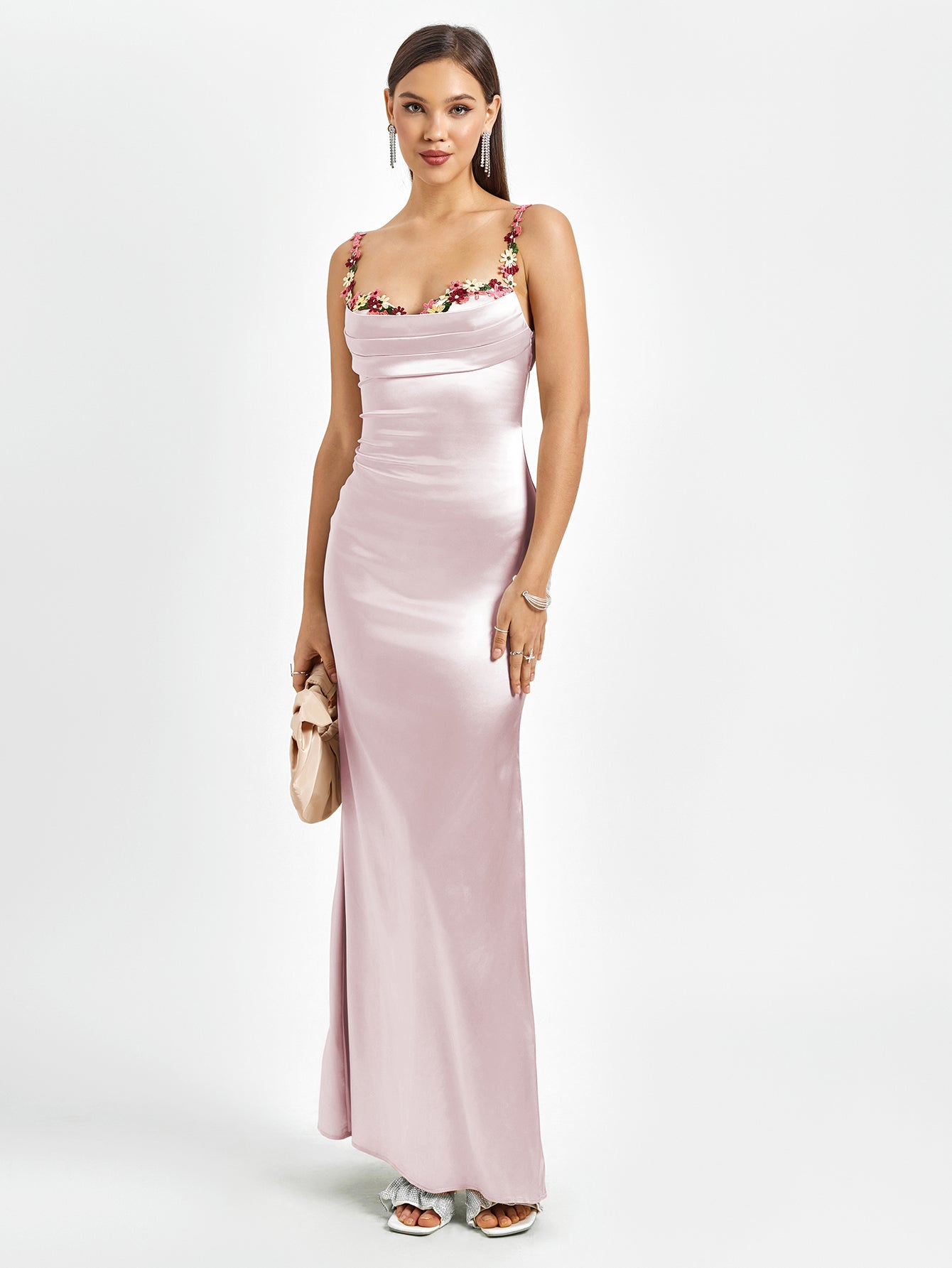Fiorella Satin Gown | Maxikleid