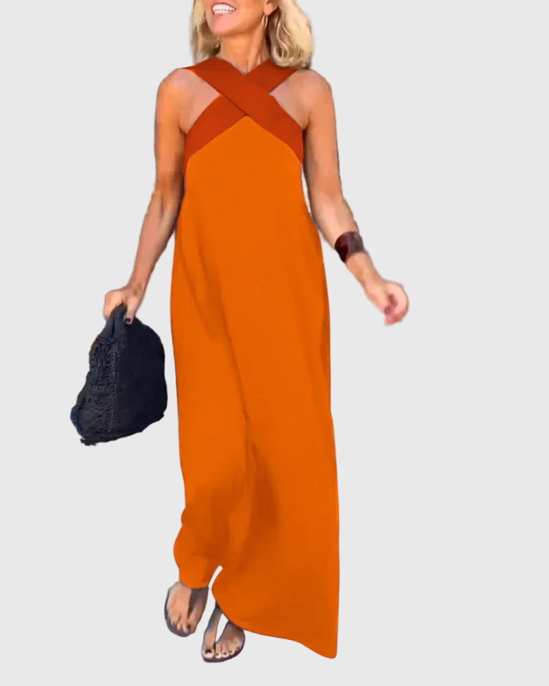 Olivia | Elegantes, fließendes Maxikleid
