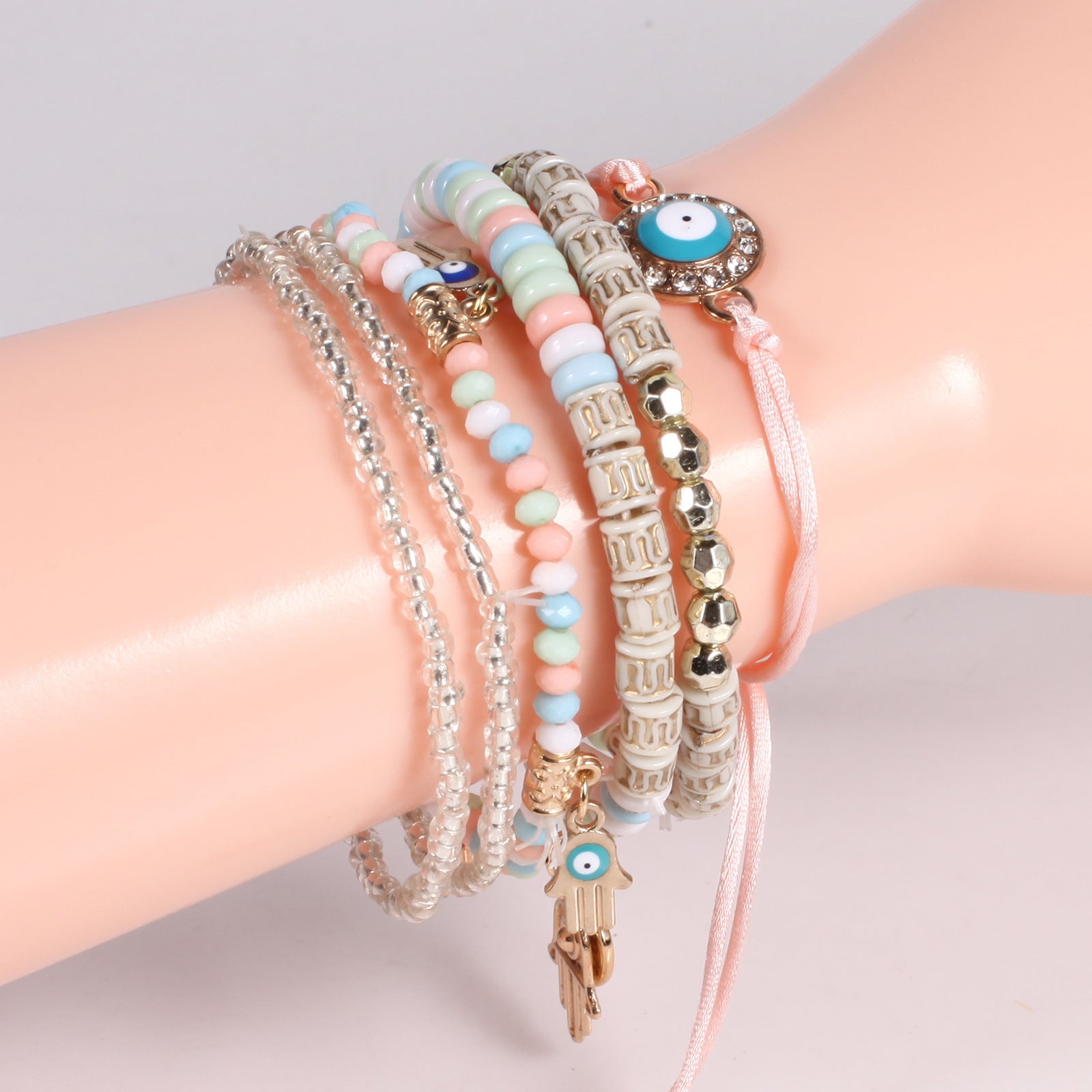 Hamsa Bohemian Beach Bracelet Bundle