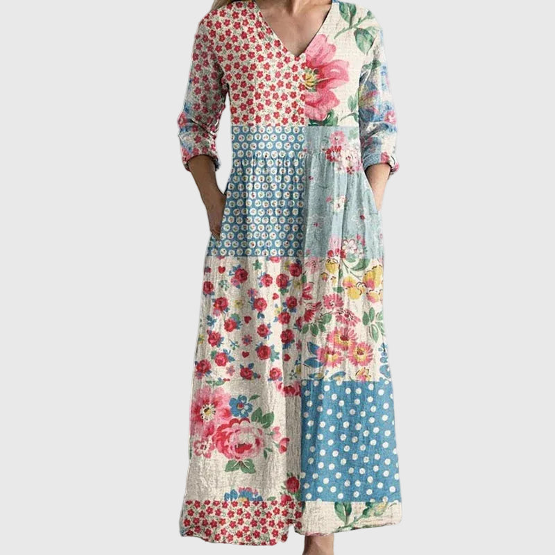 Noemi | Anmutiges Fließendes Maxikleid