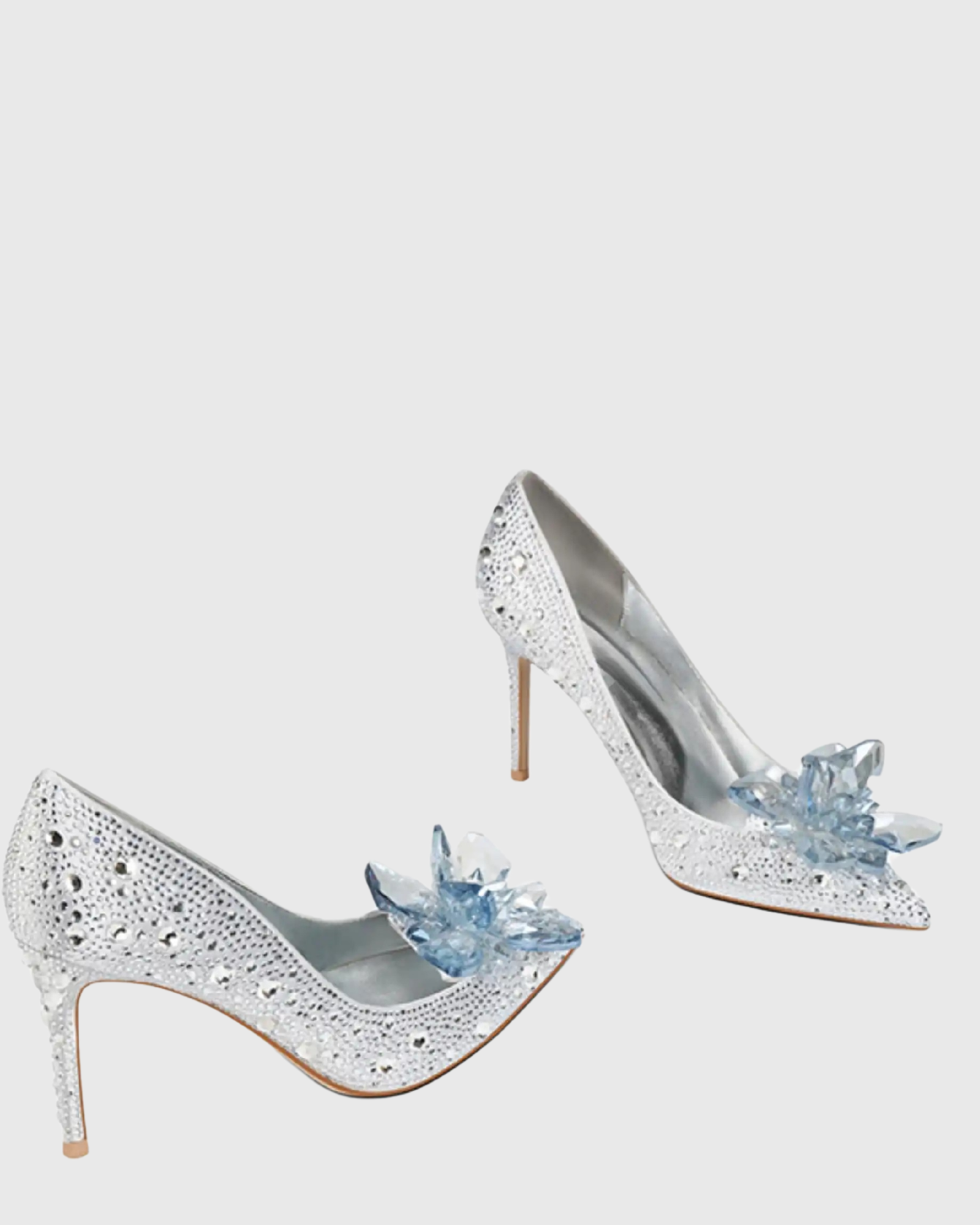 Cinderella's Silver Crystal Heels