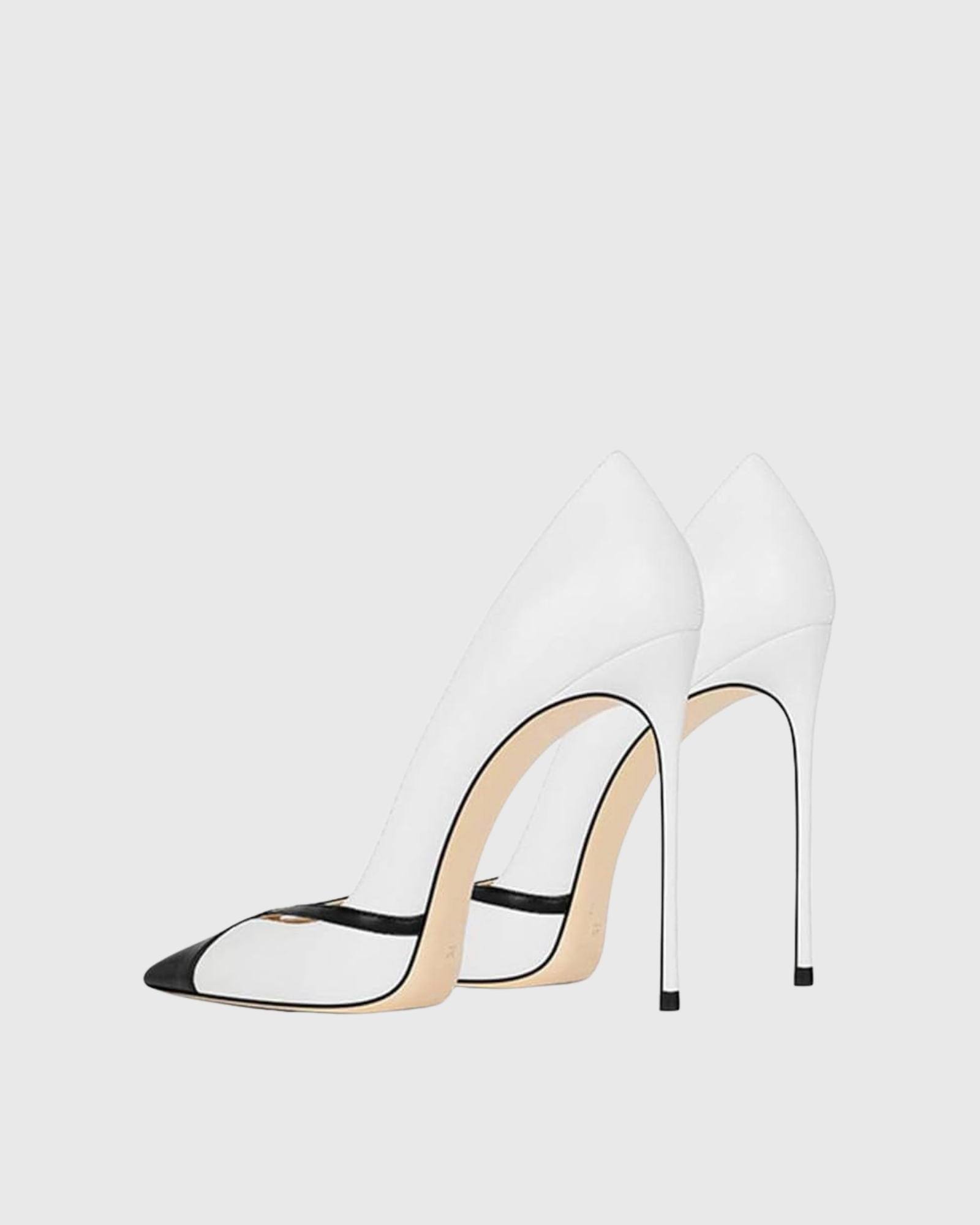 Reina Black And White Splicing Pumps