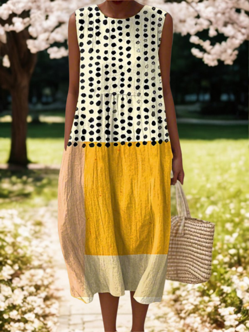 Leah | Polka-Dot Midi Dress