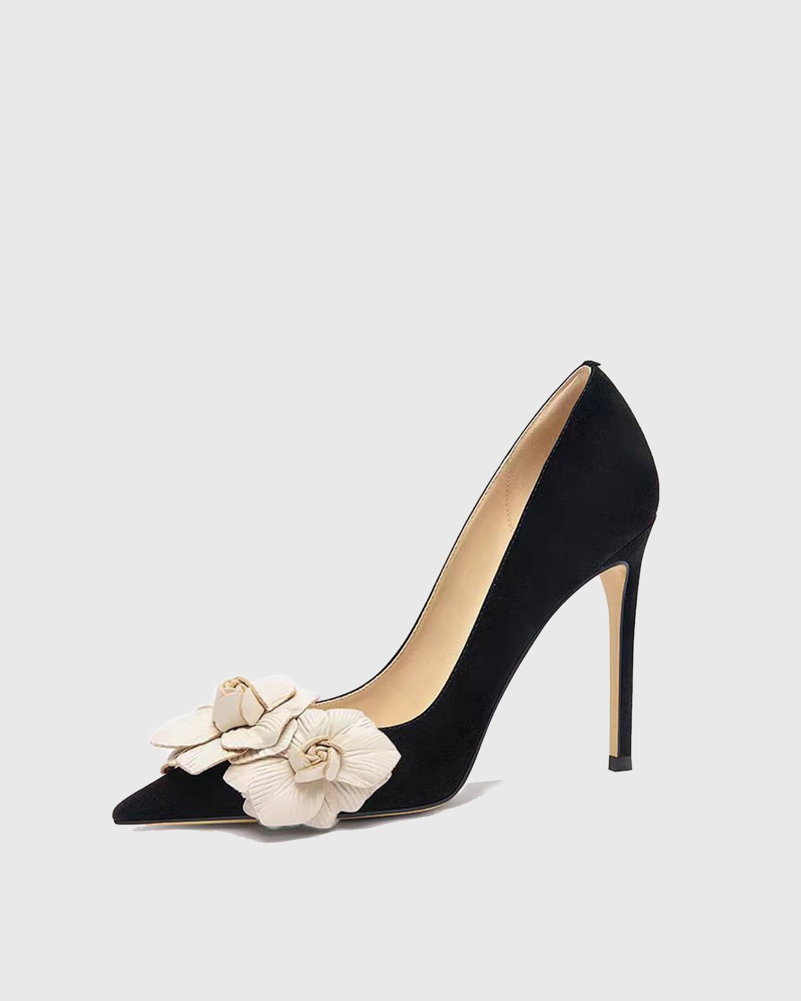Yasmin Twin Flower Velvet Pumps