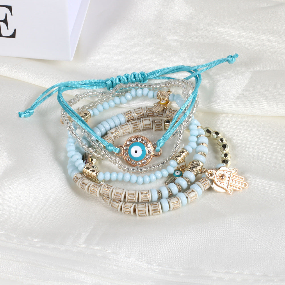 Hamsa Bohemian Beach Bracelet Bundle