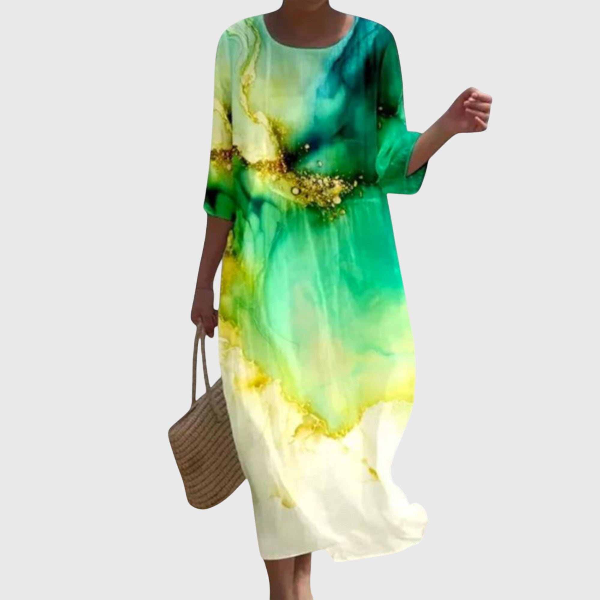 Lara™ | Stilvolles Floral-Maxikleid