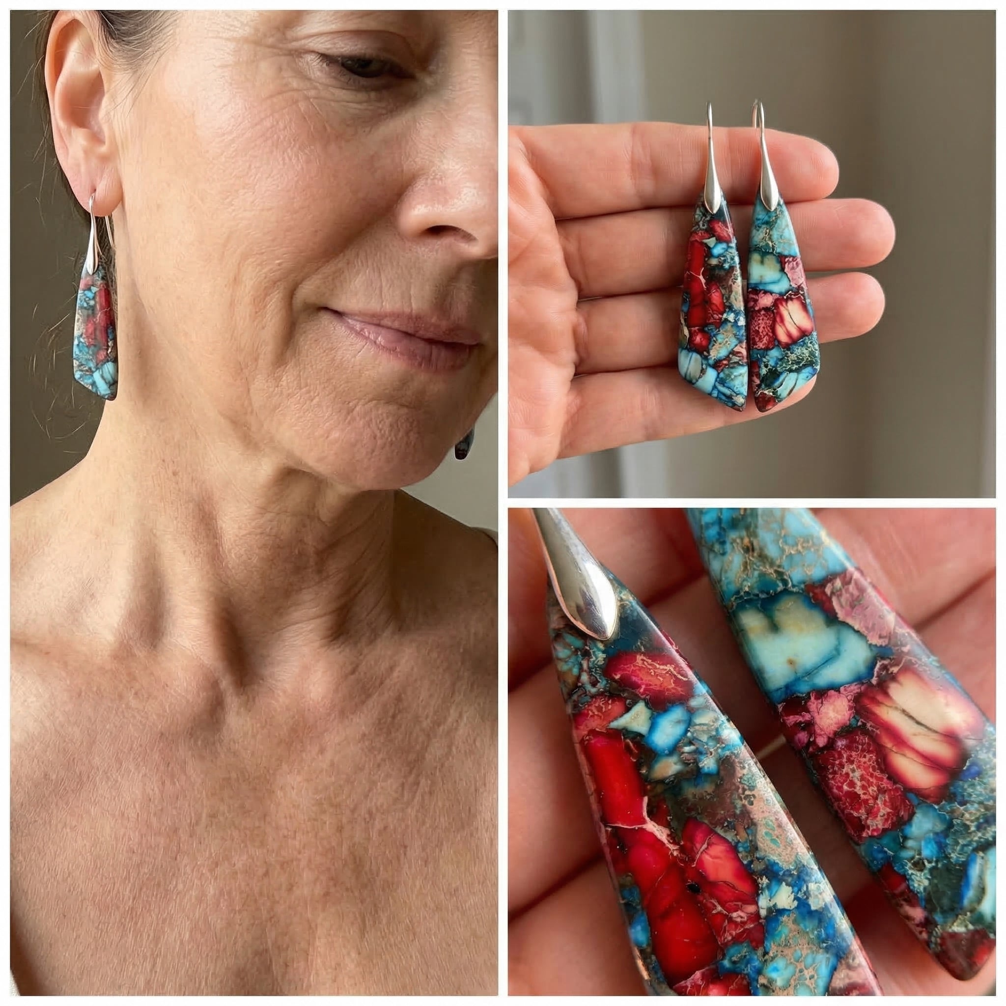 Bohemian Emperor Stone Earrings