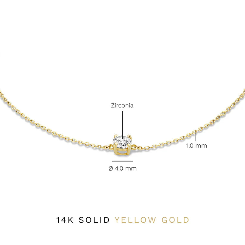 Cléa Stone Bracelet | White Gold