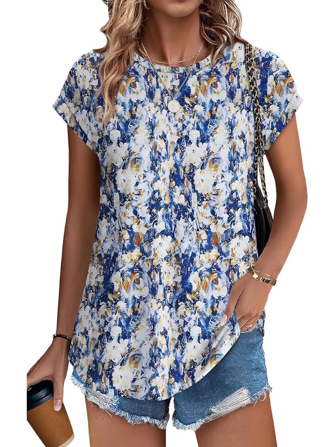 Necie | Chic Printed Blouse