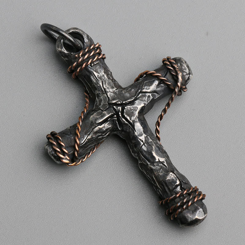 Exquisite 925 Silver Delicate Style Crucifix & Anchor Pendant Necklace
