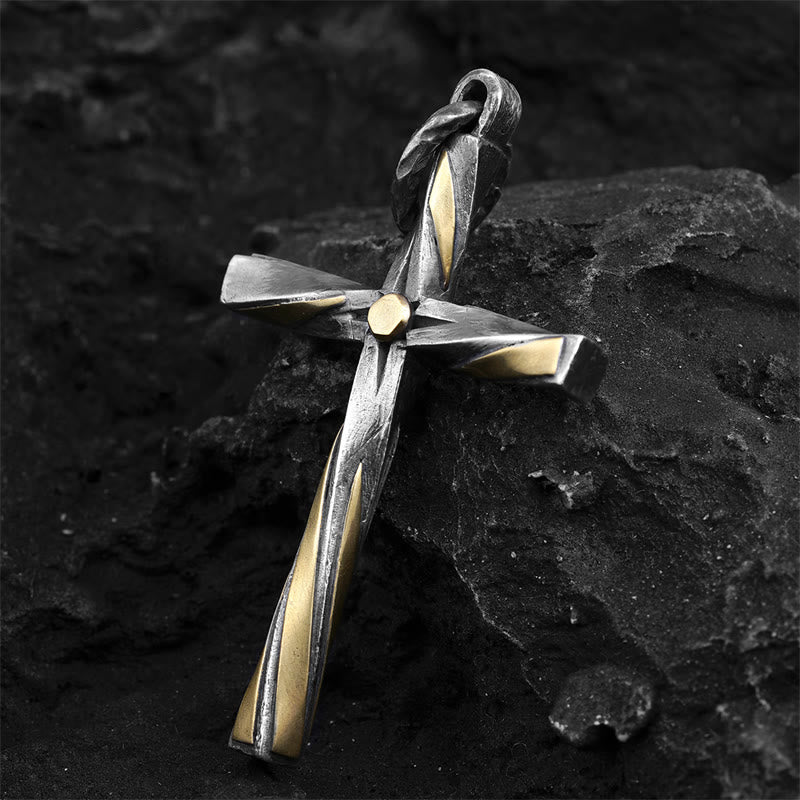 925 Sterling Silver Spiral Cross Necklace: A Modern Tribute to Faith