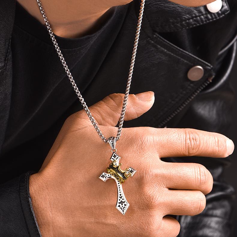 925 Sterling Silver Vintage & Classic Cross Necklace: A Luxurious Emblem of Faith