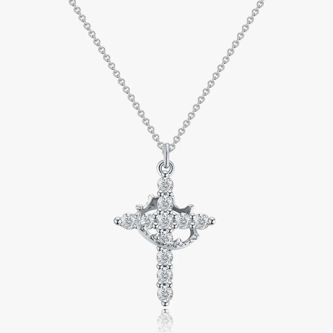 Crowned in Faith (Cross & Earring Set)