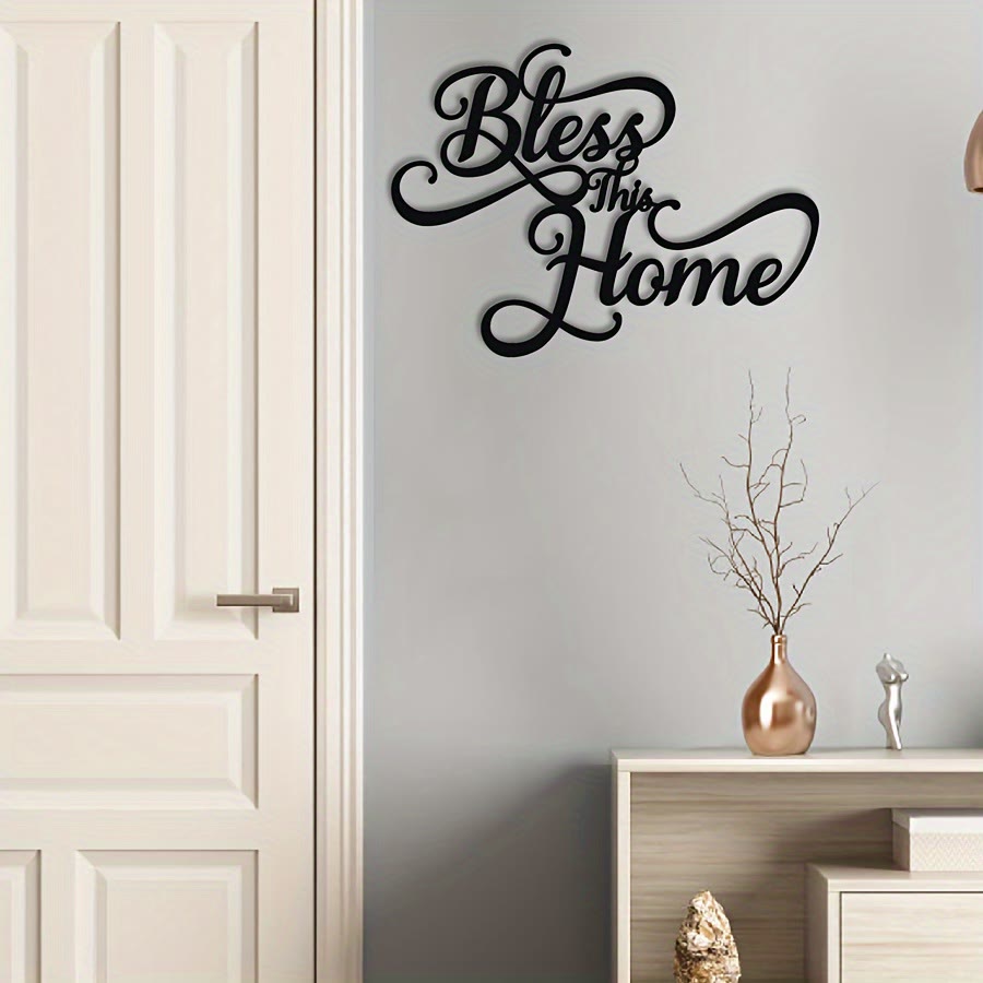 Christian Artwork Workshop 'Bless This Home' Metal Wall Decor: A Testament of Simple Faith and Endless Grace