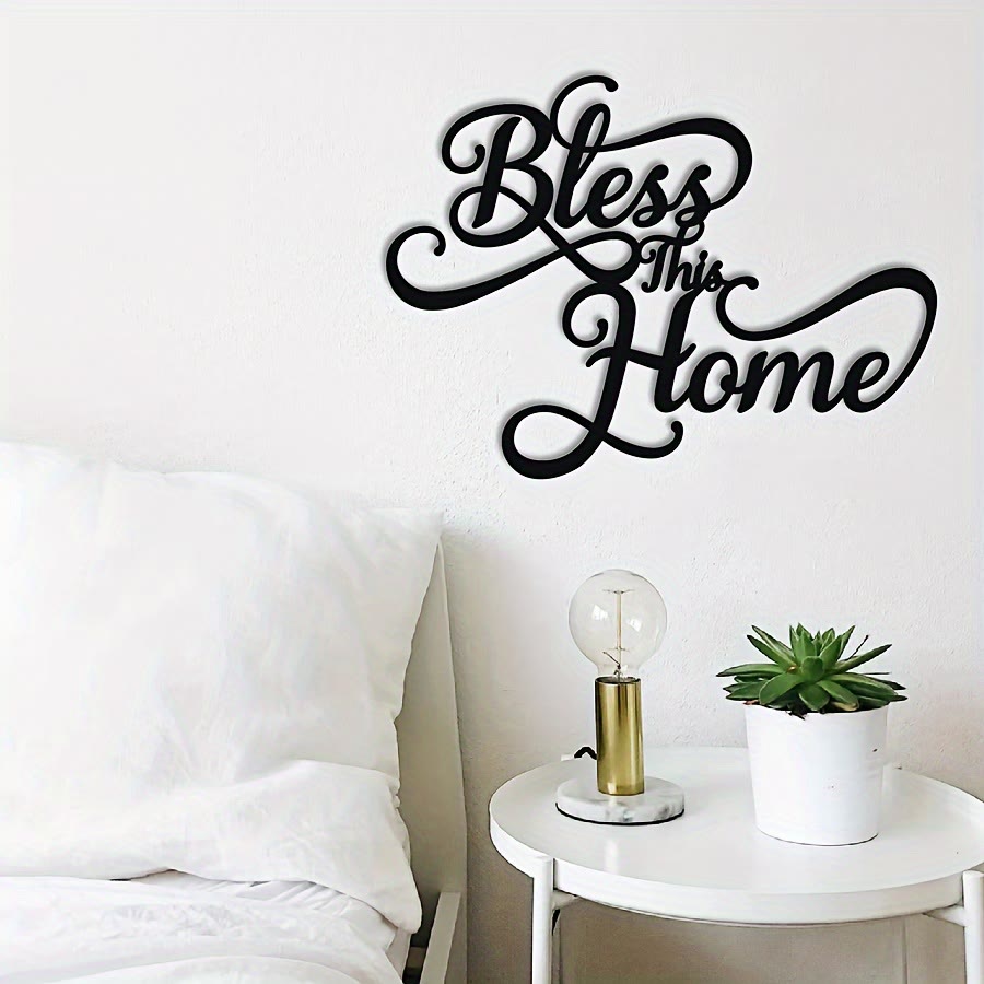 Christian Artwork Workshop 'Bless This Home' Metal Wall Decor: A Testament of Simple Faith and Endless Grace