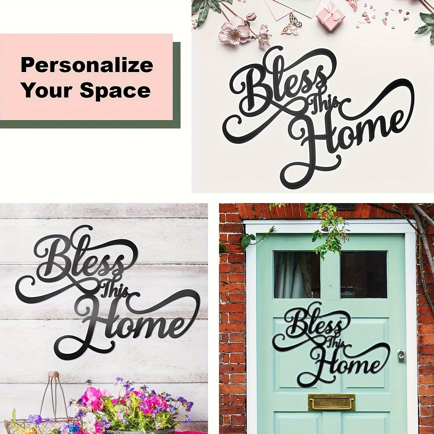 Christian Artwork Workshop 'Bless This Home' Metal Wall Decor: A Testament of Simple Faith and Endless Grace