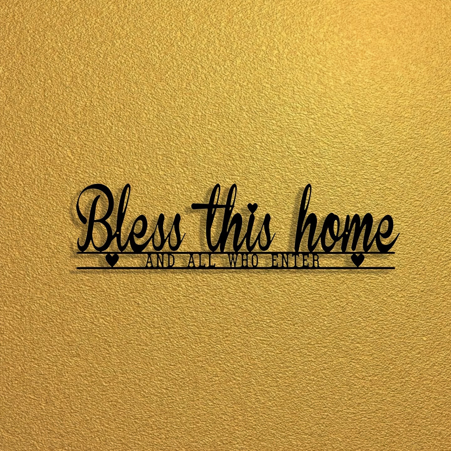 Christian Artwork Workshop Bless This Home Metal Wall Decor: A Touch of Divine Blessing and Faithful Warmth