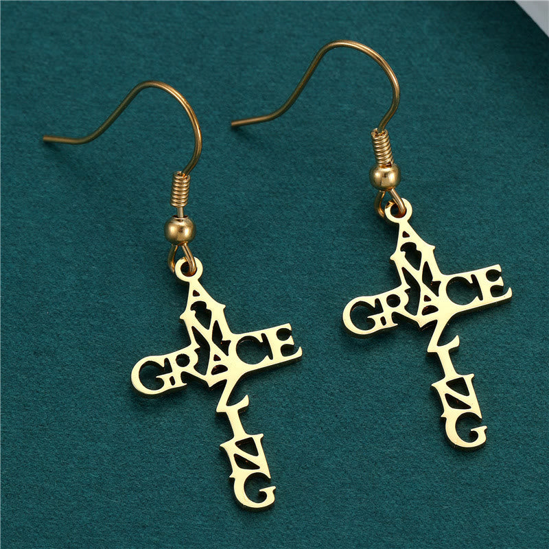 Cross & Grace Faith Earrings: Subtle Elegance for Everyday Wear
