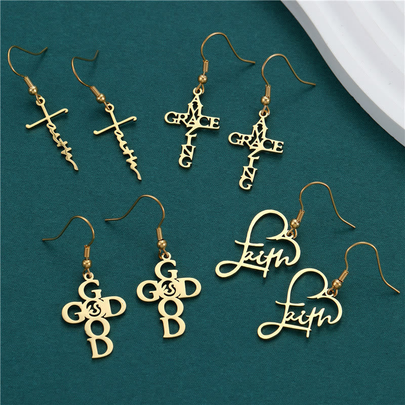 Cross & Grace Faith Earrings: Subtle Elegance for Everyday Wear