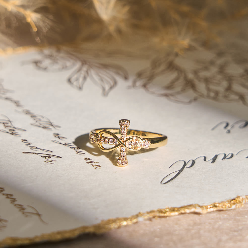 Mobius Cross Ring: Carry His Grace