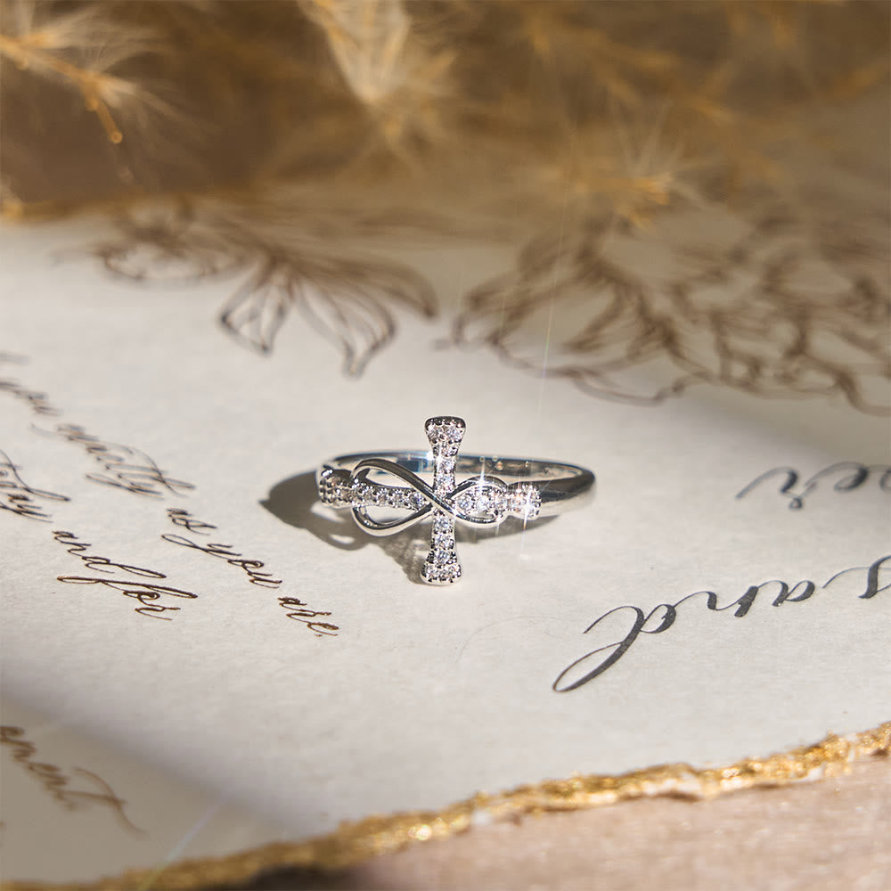 Mobius Cross Ring: Carry His Grace