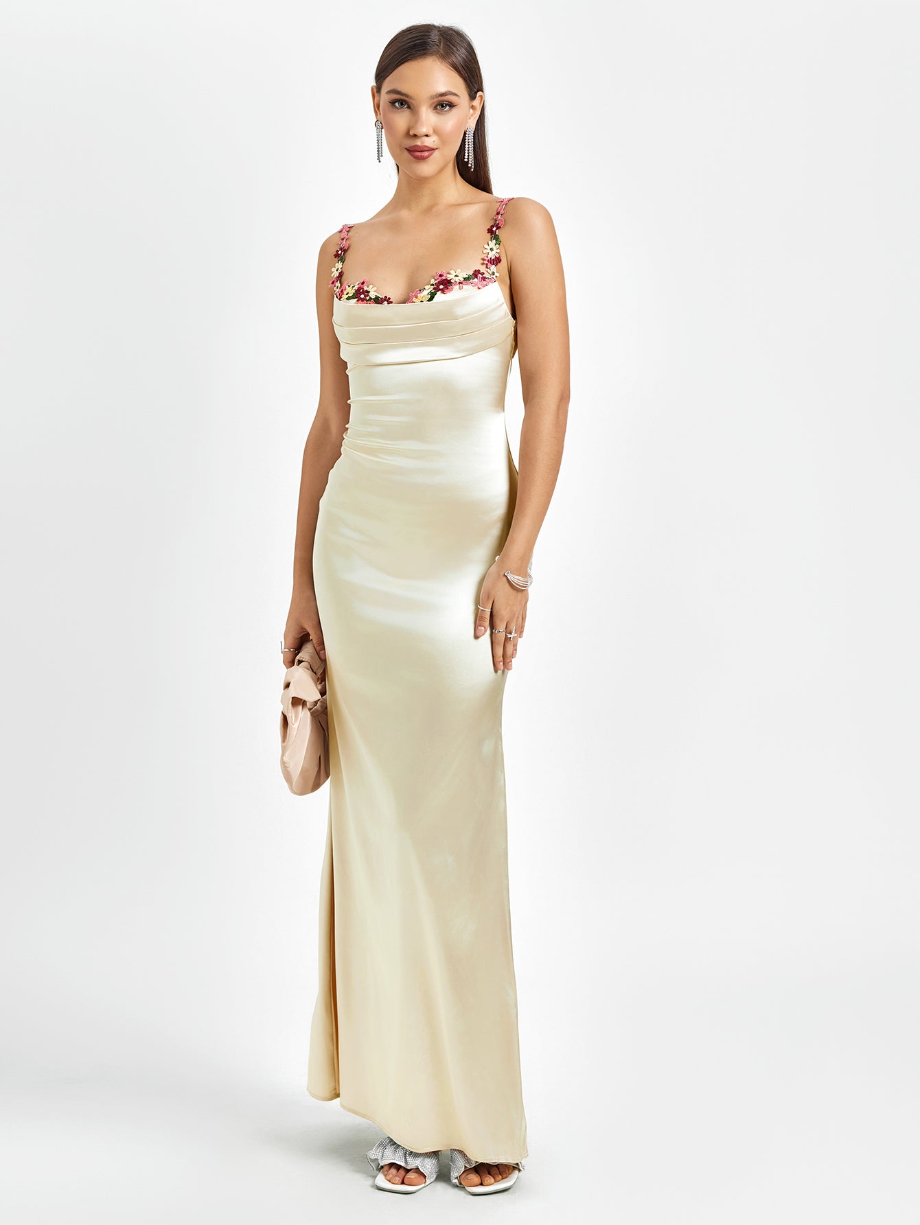 Fiorella Satin Gown | Maxikleid