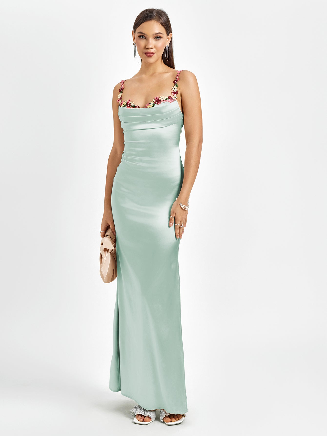 Fiorella Satin Gown | Maxikleid