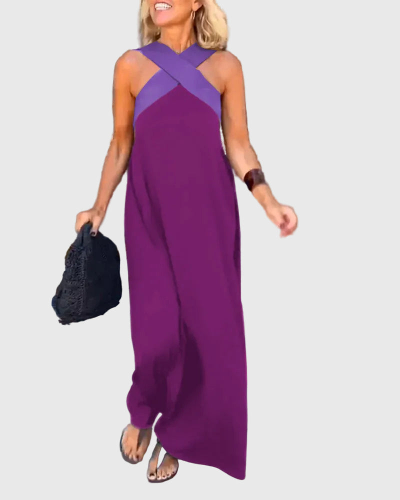Olivia | Elegantes, fließendes Maxikleid
