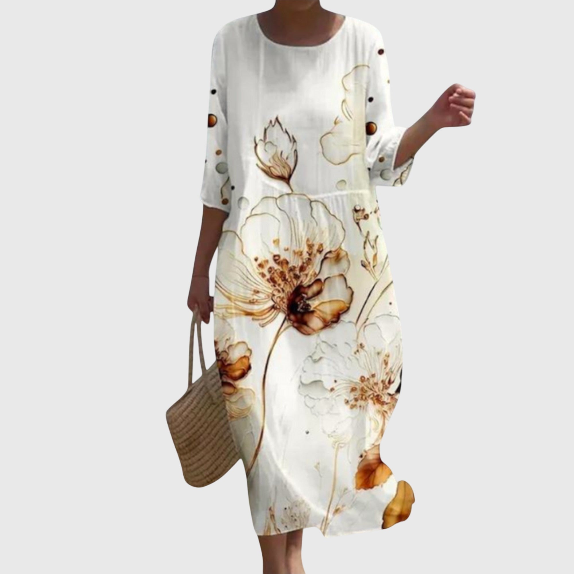 Lara™ | Stilvolles Floral-Maxikleid