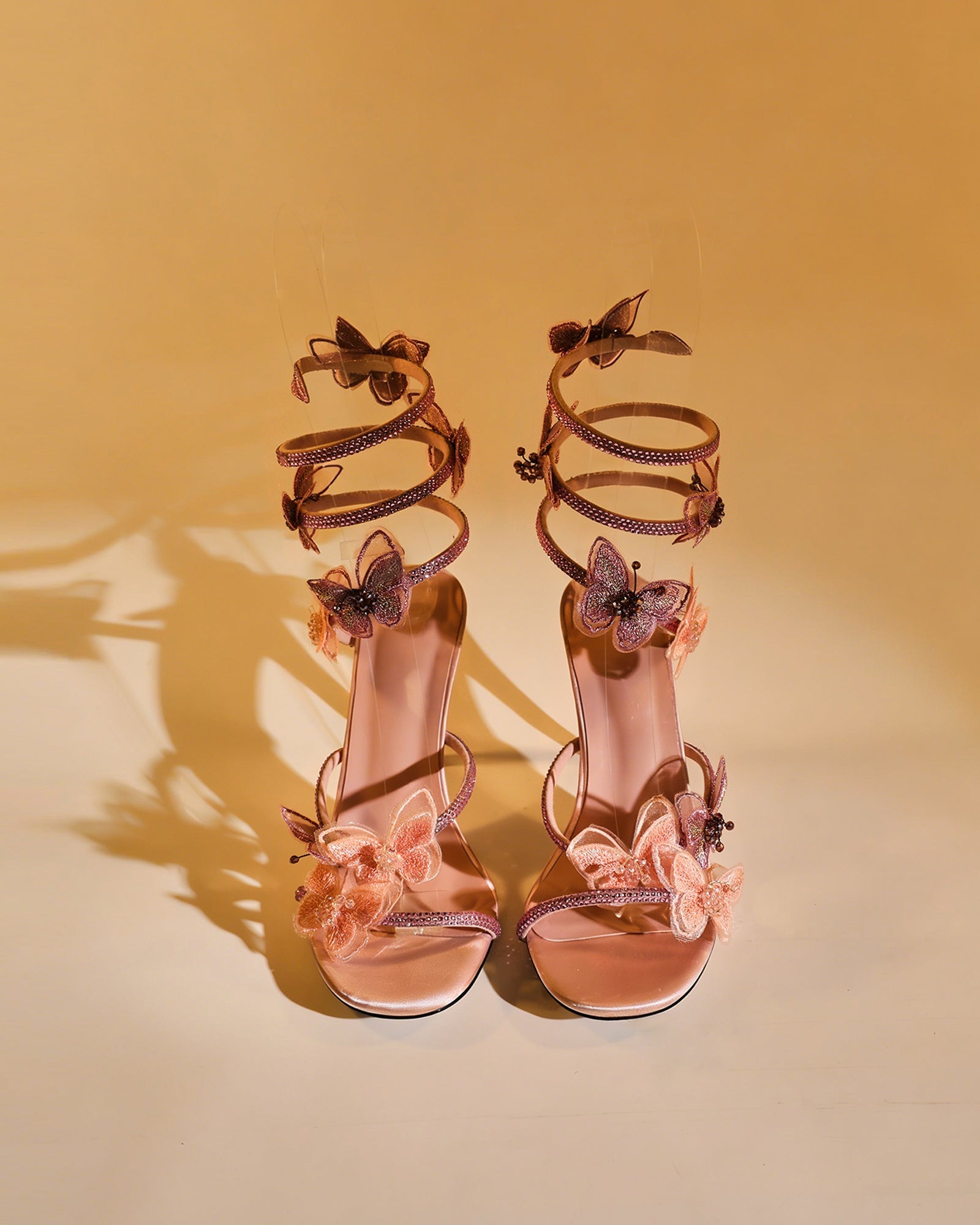 Elisa Glitter Butterfly Snake Sandals