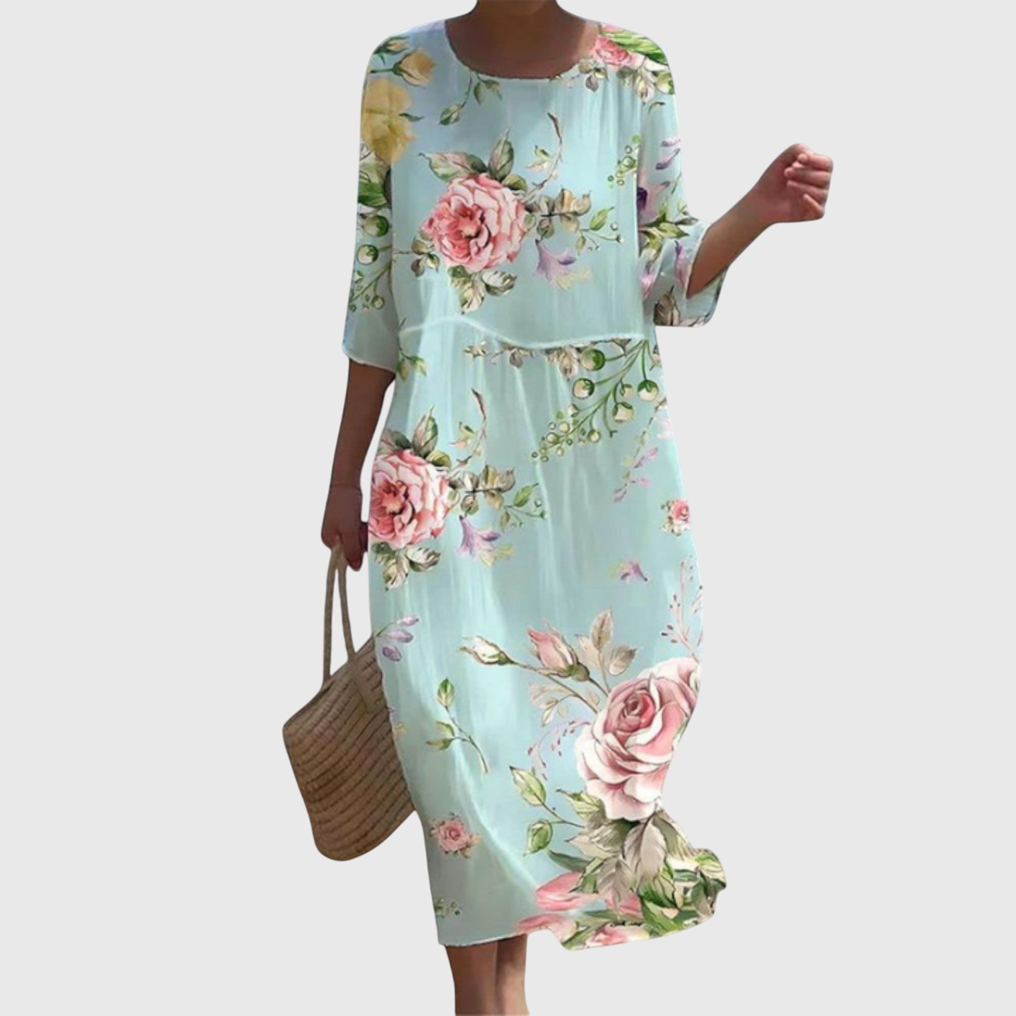 Lara™ | Stilvolles Floral-Maxikleid